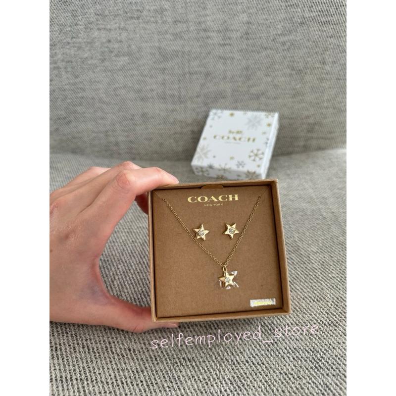 ［S.E美國代購］Coach 星星飾品禮盒組 耳環+項鍊 季節限定 送禮 節慶 情人節 生日-細節圖5