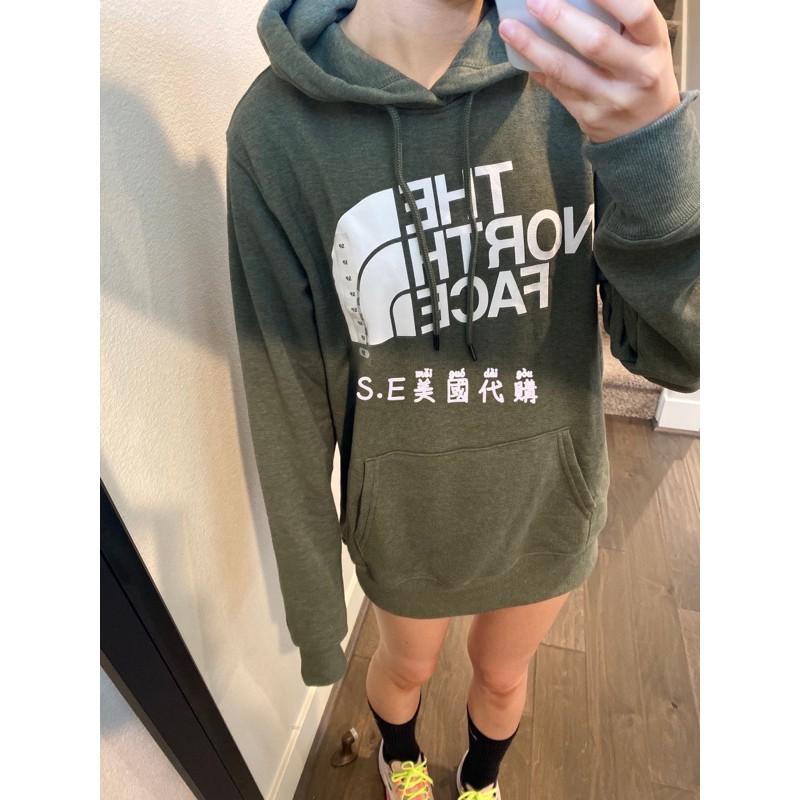 ［SE美國代購］The North Face 北臉 帽T 經典大LOGO 連帽踢 長袖上衣 內刷毛 情侶-細節圖4