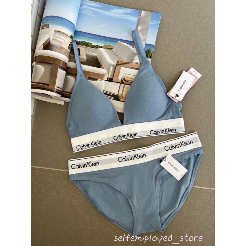 ［SE美國代購］Calvin Klein CK 襯墊內衣/三角內褲 限定配色-粉藍-細節圖3