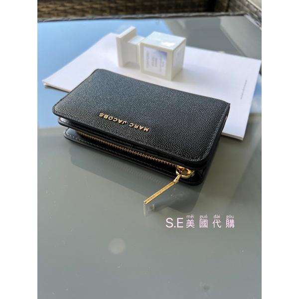 ［S.E美國代購］Marc Jacobs MJ 魚子醬紋中夾 鈕扣中夾 對開中夾 拉鍊零錢袋 防刮-細節圖3