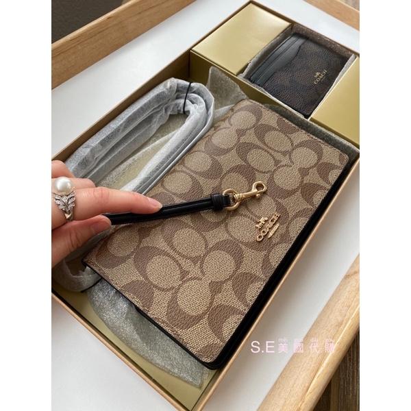 [S.E美國代購］Coach Anna掀蓋式背包禮盒 聖誕節限定 斜背包 小包 掀蓋包-細節圖2