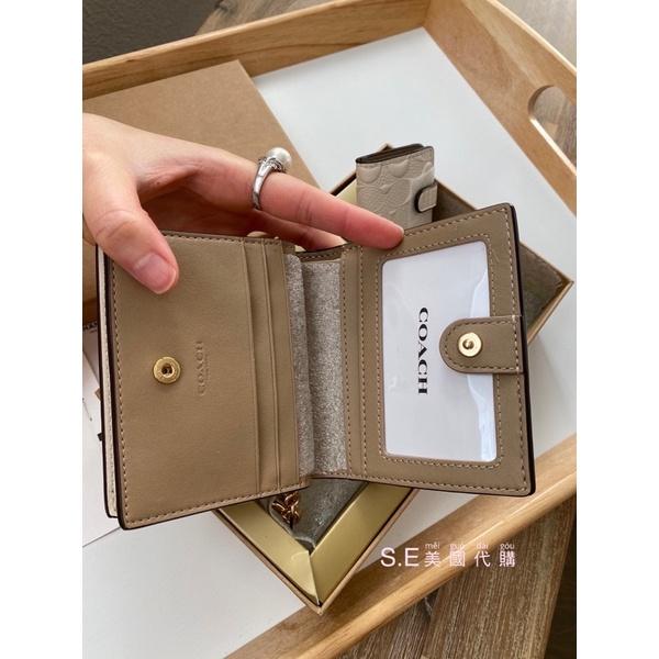 [S.E美國代購］Coach C字短夾禮盒組 聖誕節限定 女用短夾-細節圖4