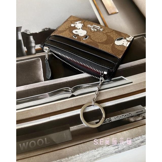 ［S.E美國代購］Coach 鑰匙圈零錢包 卡夾 Peanuts聯名款-細節圖2