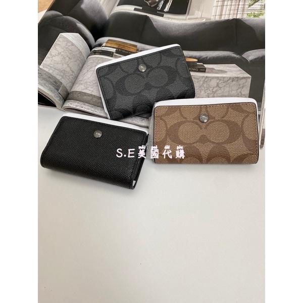 ［S.E美國代購］Coach 鑰匙包 鑰匙扣 鑰匙圈包 三折式按扣式包 鑰匙卡夾-細節圖3