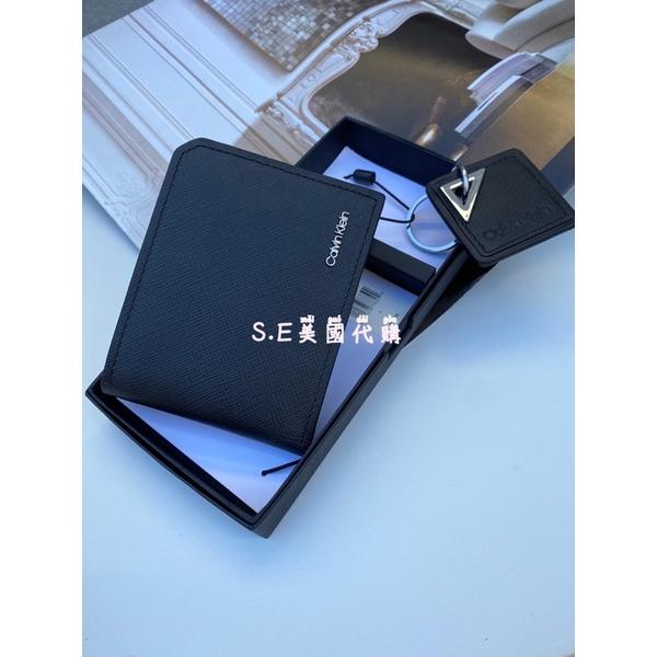［S.E美國代購］Calvin Klein CK皮夾鑰匙圈禮盒組 男夾 名片夾 證件夾 鑰匙圈 送禮 父親節-細節圖2