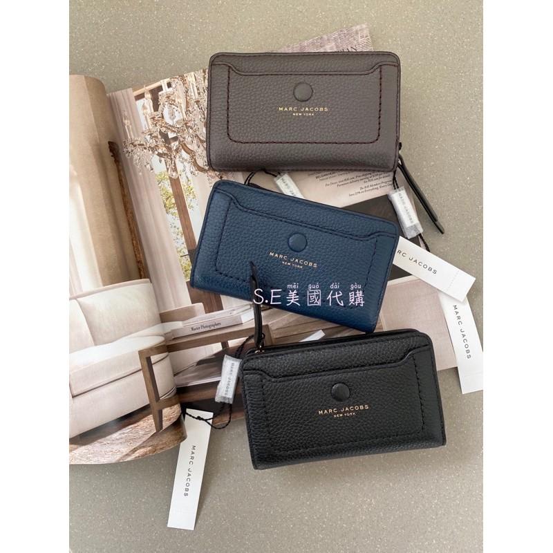 ［S.E美國代購］Marc Jacobs MJ中夾 鈕釦式中夾 對開中夾 拉鍊 零錢袋 荔枝皮 防刮-細節圖2