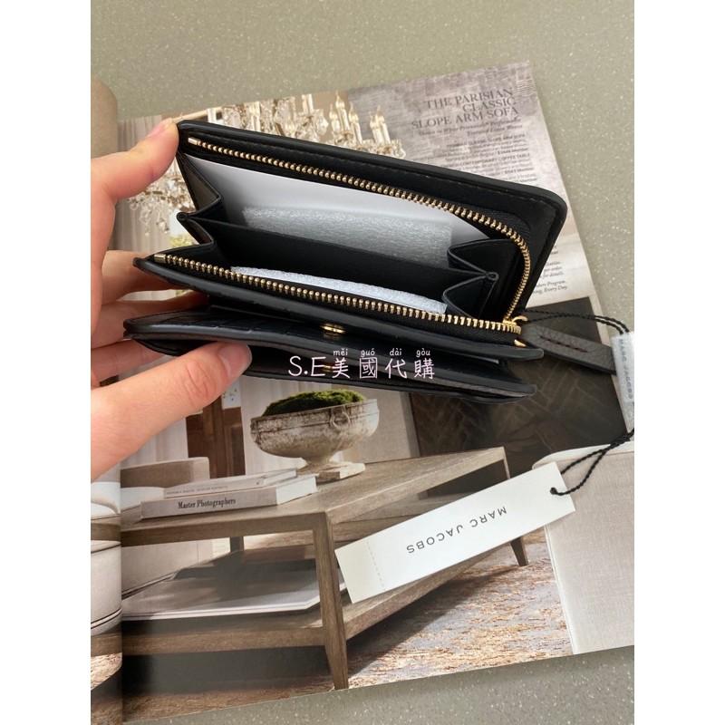 ［S.E美國代購］Marc Jacobs MJ中夾 鈕釦式中夾 對開中夾 拉鍊 零錢袋 荔枝皮 防刮-細節圖4