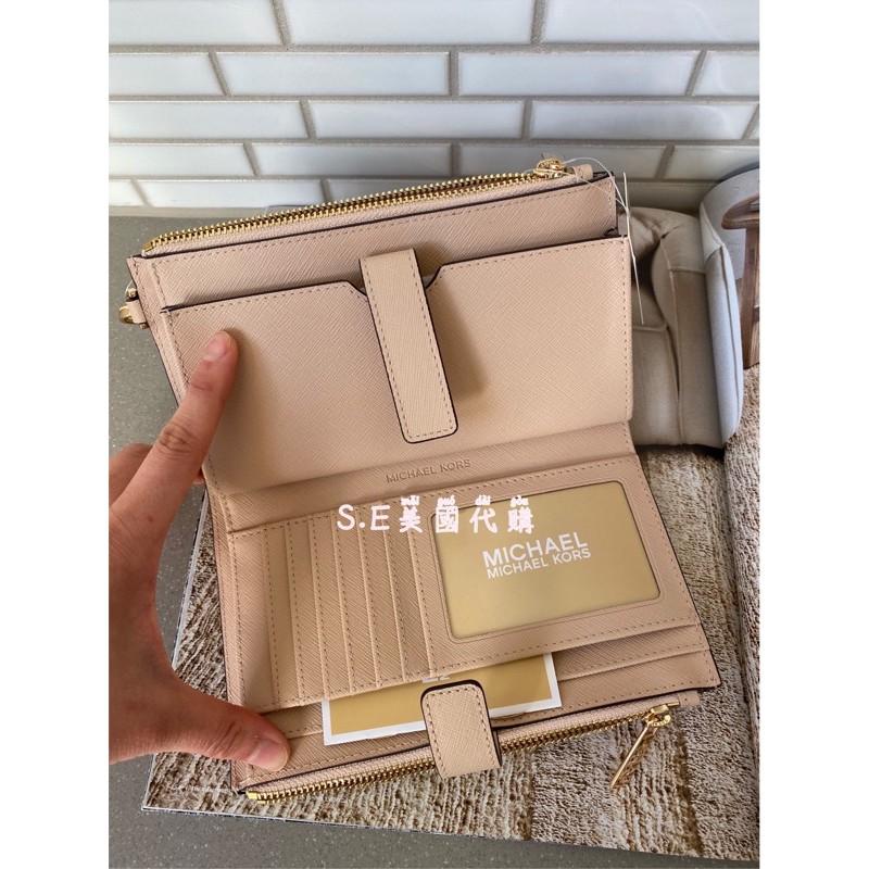 ［S.E美國代購］Michael Kors MK多功能手拿包 手拿錢包 防刮皮革 皮夾 可放手機-細節圖4