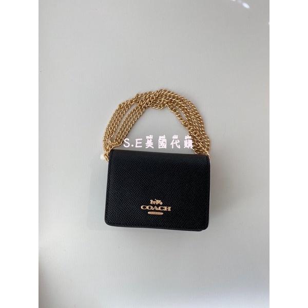 ［S.E美國代購］Coach 小廢包 斜背包 鏈條包 小包 零錢包-細節圖3