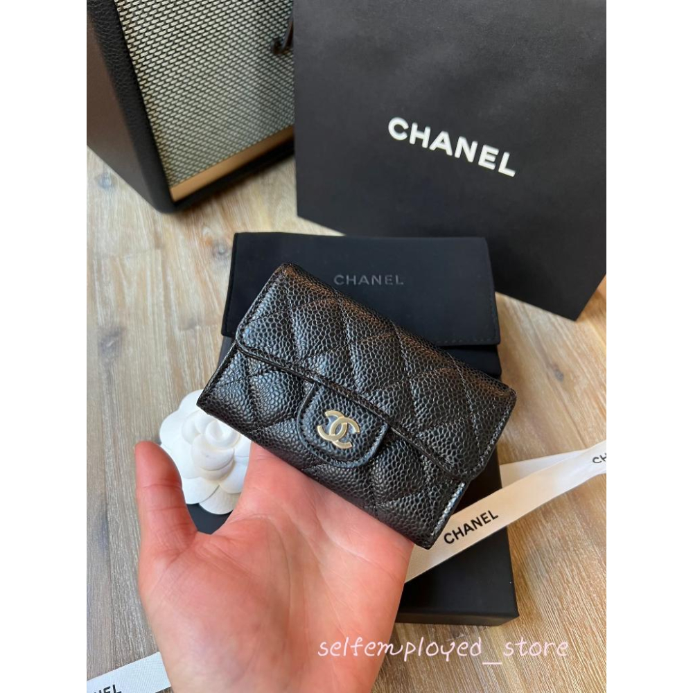 ［S.E美國代購］Chanel 香奈兒 snap卡夾 零錢包 翻蓋卡包 小香-細節圖6
