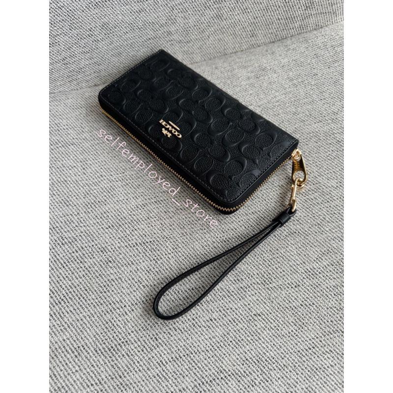 ［S.E美國代購］Coach 手掛飾長夾禮盒組（經典浮雕黑） 附贈小愛心掛飾 拉鍊長夾 長夾 限定 送禮專屬-細節圖7