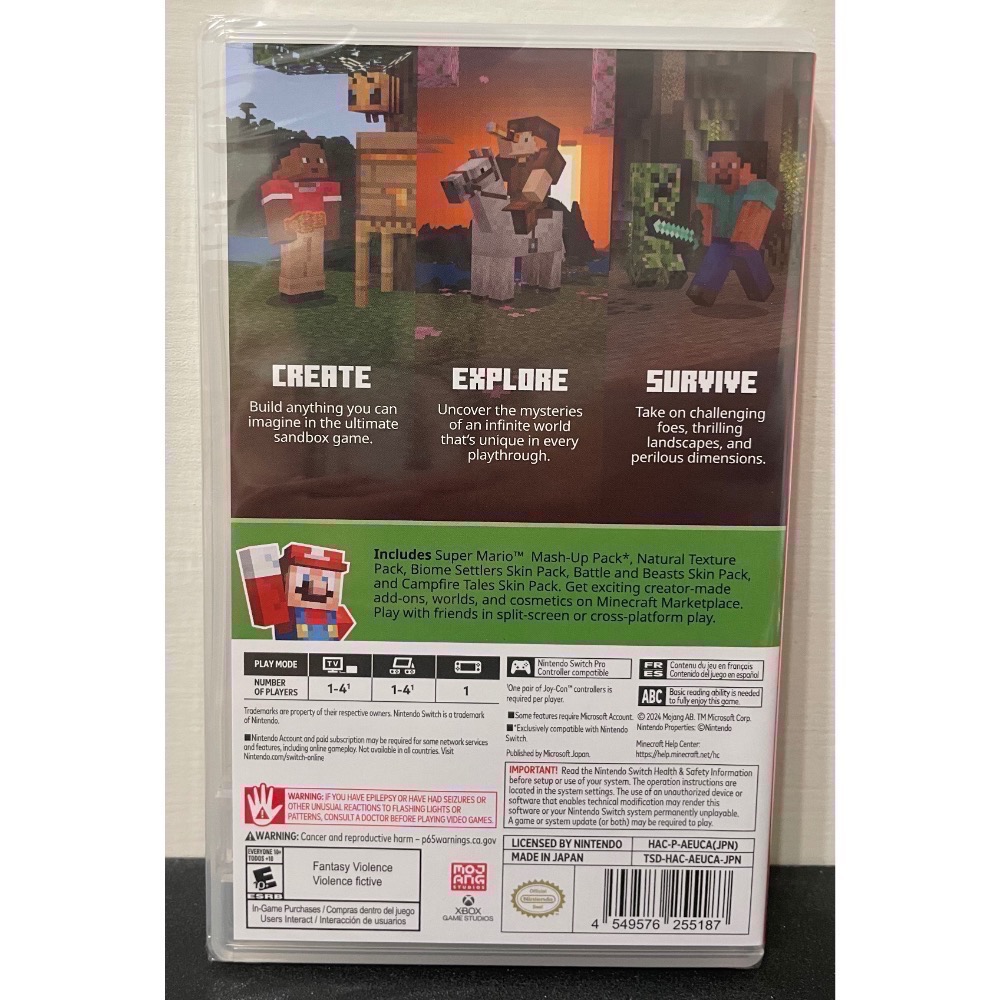 【全新Switch遊戲片】可用折價券 NS 麥塊 麥塊創世神 新版封面 MINECRAFT Switch遊戲 中文版-細節圖2
