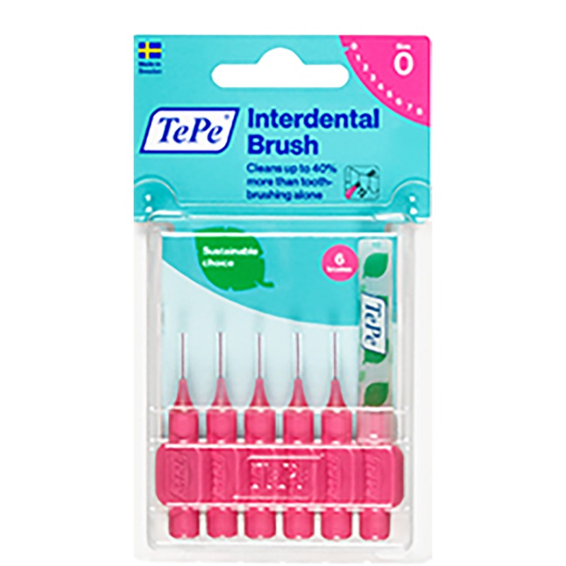 TePe ORIGINAL 牙間刷-普通刷毛 6入裝/卡(9種尺寸) ~瑞典製造~-規格圖6
