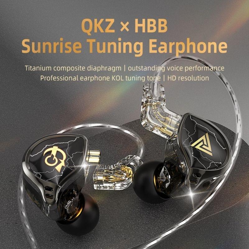 神塞系列 降價促銷 QKZ x HBB 10mm vk4 單動圈 鍍鈦振膜 HiFi 入耳式監聽耳機 可換線2pin-細節圖3