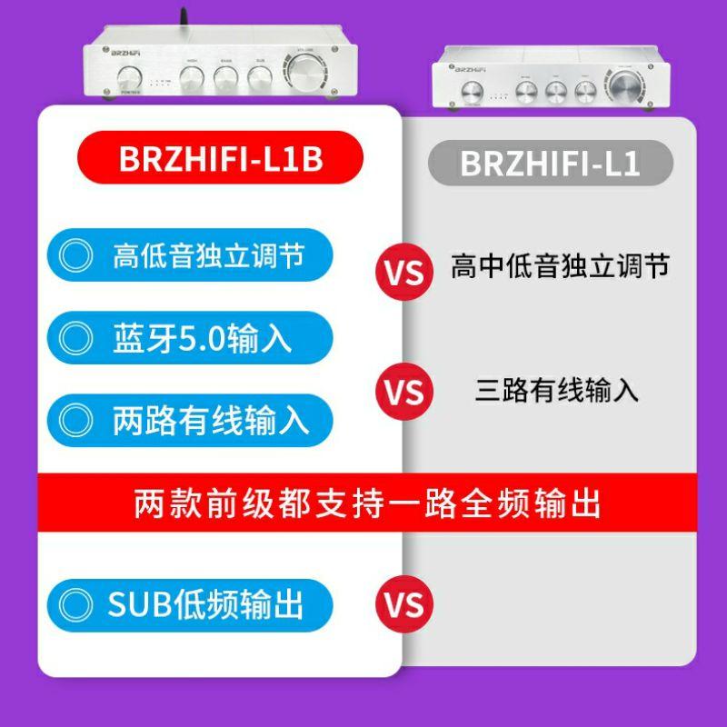 博聲 BRZHIFI 參考瑞士 GOLDMUND 27 vol-2020 L1 L1B 純甲類2.0/2.1聲道音調前級-細節圖9