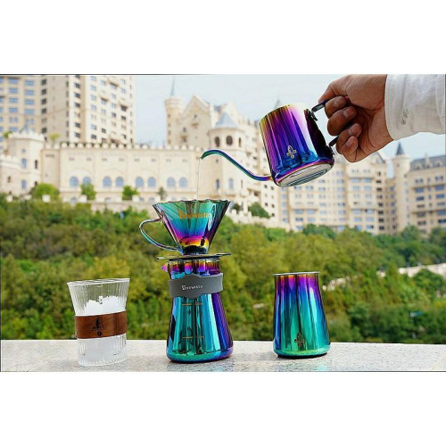 Brewista 博納維塔玻璃 V60咖啡濾杯極光手沖套裝 四件組