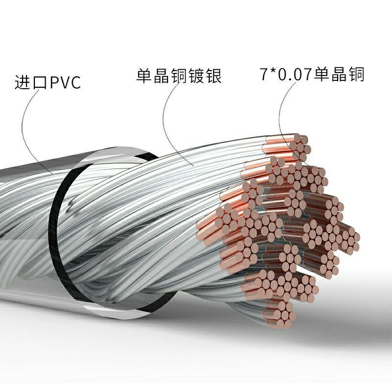 扬仕 7N單晶銅鍍銀ie80s 40pro MMCX耳機線SE846升級線4.4 2.5平衡線材 獨家代理 公司貨-細節圖7