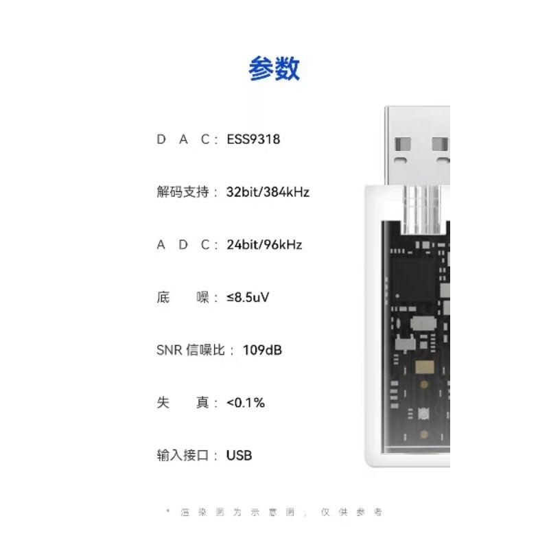 銳可余音 cx5 E+ USB 電腦 usb音效卡 迷你便攜式DAC解碼器耳放 外置聲卡-細節圖3