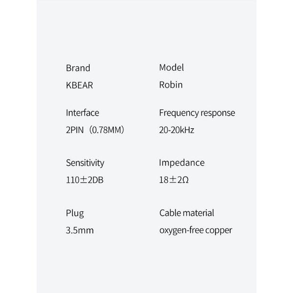 KBEAR魁寶 Robin青雀 4動鐵+1動圈 高頻不刺耳中低頻飽滿耐聽三頻銜接順暢適合聽流行女聲 代理公司貨-細節圖9