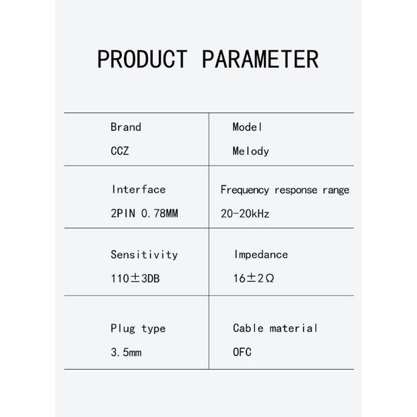 CCZ Warrior 勇士 1圈3鐵 Melody 清歌 1圈1鐵 2pin 可換線 高質感 高音質入耳耳機-細節圖9