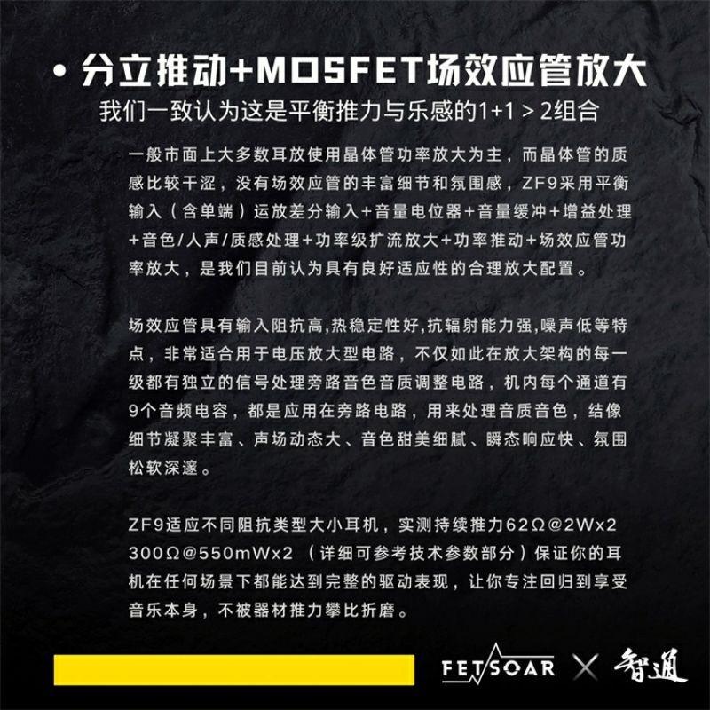 FETSOAR 智通 聯名版 ZF9 全分離電源類單聲道真平衡架構耳機放大器耳放 F1再進化 代銷公司貨-細節圖7