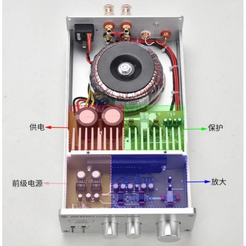 博聲 brzhifi  AB類 厚膜 STK4196MK10 HIFI發燒功放機-細節圖5