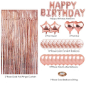 【巨路生活】氣球 玫瑰金氣球套裝生日派對 裝飾用品happybirthday派對佈置-規格圖9