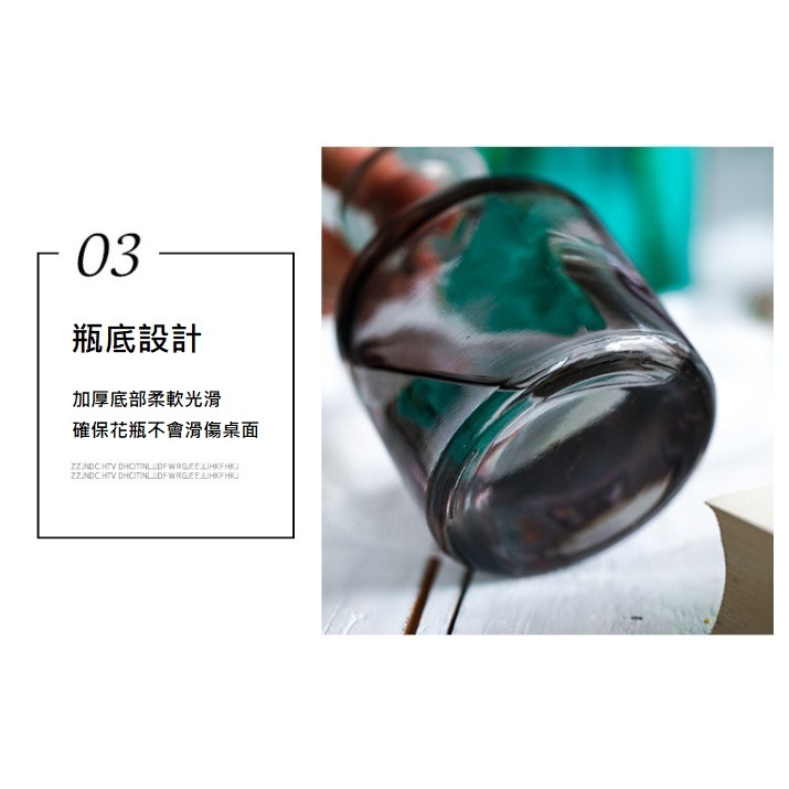 【巨路生活】彩色透明玻璃花瓶 小口玻璃瓶-細節圖7