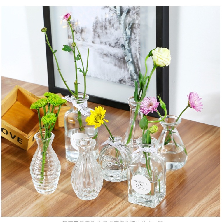 【巨路生活】迷你花瓶 小花瓶 水培植物花瓶-細節圖2