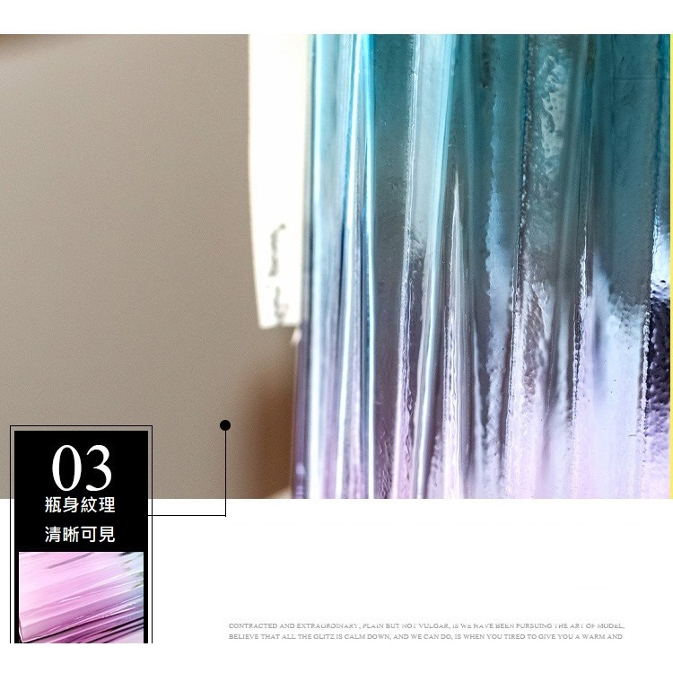 【巨路生活】歐式彩色玻璃花瓶 高腳花瓶30cm 花器-細節圖4