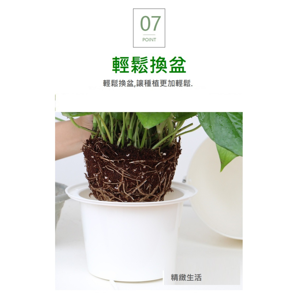 【巨路生活】花盆 懸吊花盆  新款加厚鋼絲吊盆-細節圖7