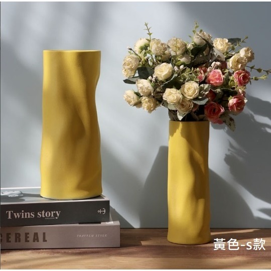 【巨路生活】Picasso陶瓷花瓶 莫蘭迪色家居擺件-細節圖4