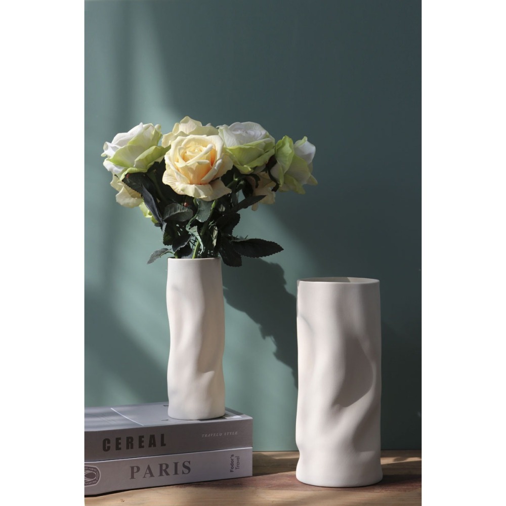 【巨路生活】Picasso陶瓷花瓶 莫蘭迪色家居擺件-細節圖8