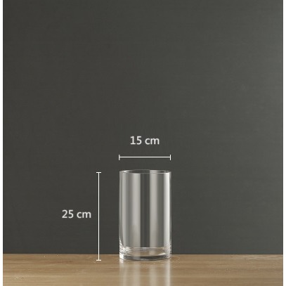 【巨路生活】透明直筒玻璃花瓶  客廳落地花瓶-細節圖2