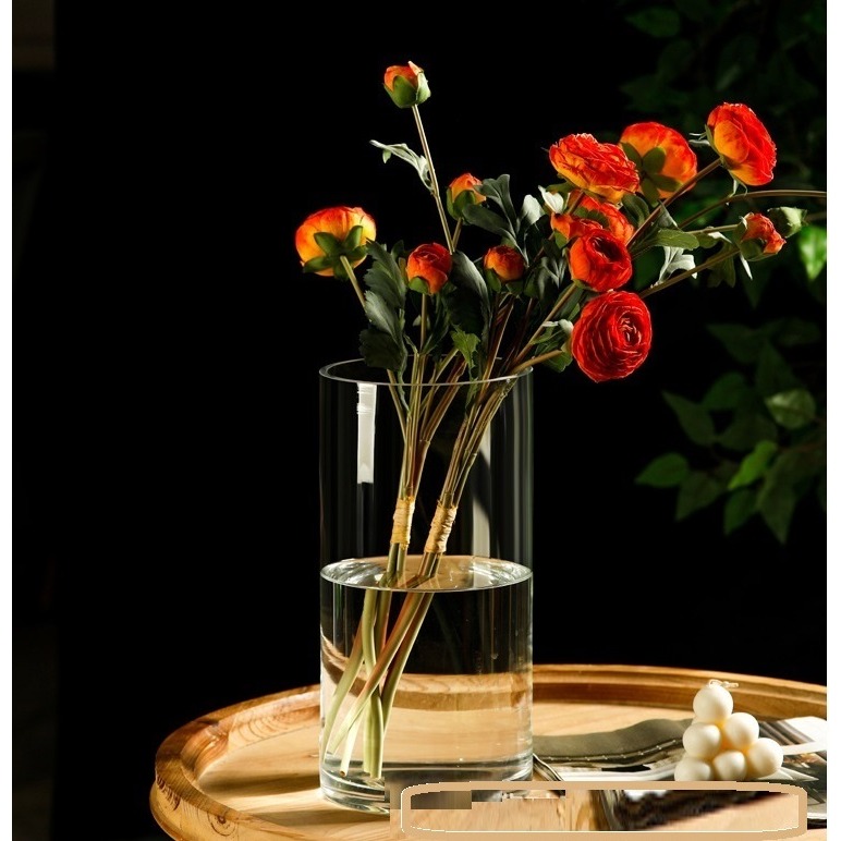 【巨路生活】透明直筒玻璃花瓶  客廳落地花瓶-細節圖8