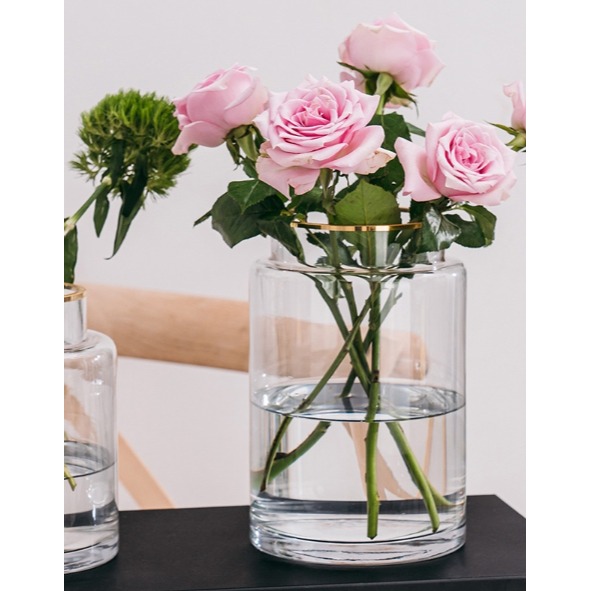 【巨路生活】透明玻璃花瓶 水培鮮花百合插花花瓶-細節圖5