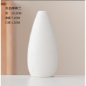 【巨路生活】白色陶瓷花瓶 條紋陶瓷花瓶 裝飾工藝術品-規格圖9