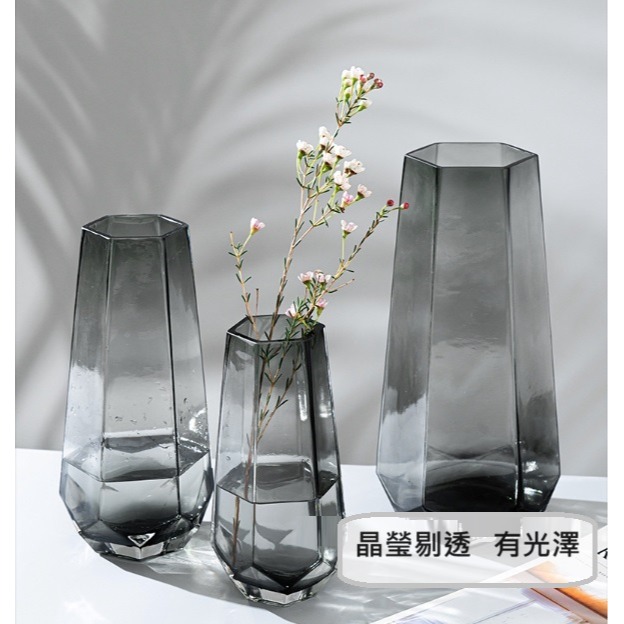 【巨路生活】透明花瓶玻璃 造型花瓶 水培植物花瓶-細節圖4