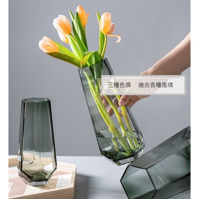 【巨路生活】透明花瓶玻璃 造型花瓶 水培植物花瓶-細節圖6