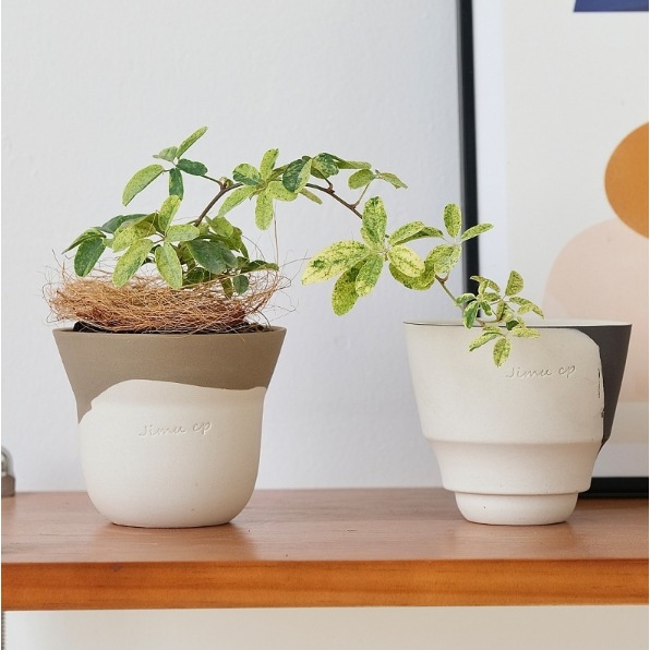 【巨路生活】手作陶瓷花盆 迷你小號花盆-細節圖8