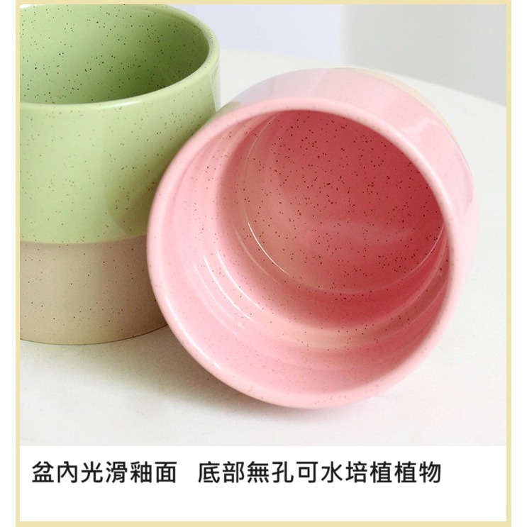【巨路生活】韓系陶瓷花盆 簡約創意陶瓷-細節圖3
