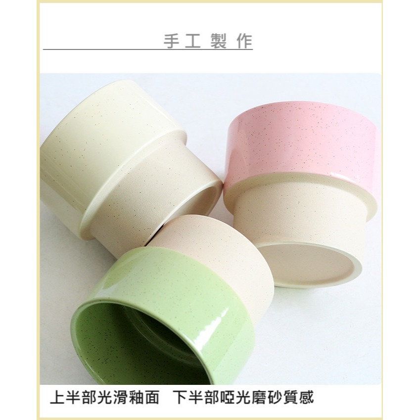 【巨路生活】韓系陶瓷花盆 簡約創意陶瓷-細節圖4