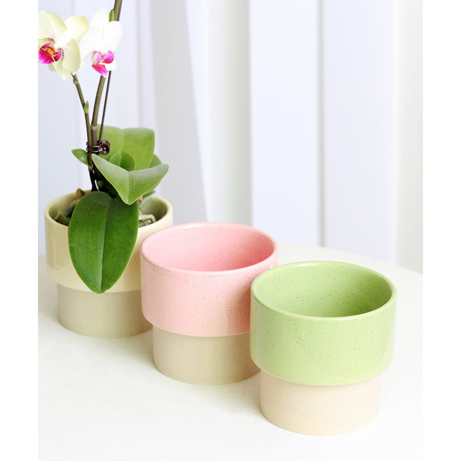【巨路生活】韓系陶瓷花盆 簡約創意陶瓷-細節圖9