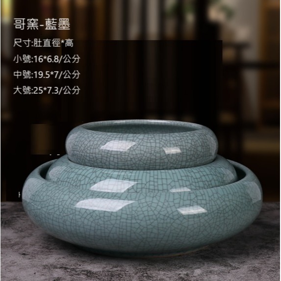 【巨路生活】插花盆 水培植物盆 陶瓷花盆 大口徑水養花盆 一葉蓮銅錢草碗蓮專用盆缸-規格圖10