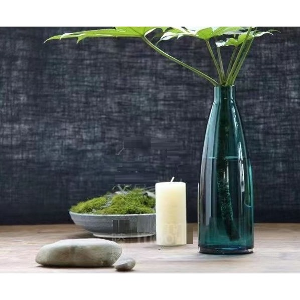 【巨路生活】玻璃花瓶 現代簡約小口玻璃花瓶 水培水養鮮花瓶-細節圖7