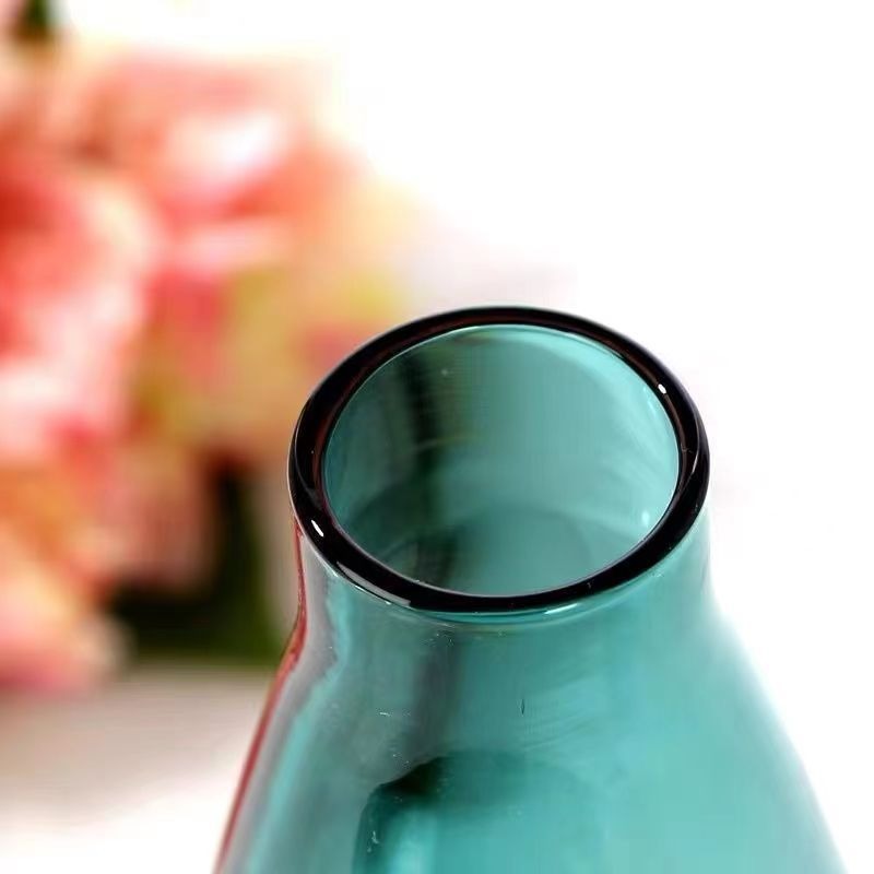 【巨路生活】玻璃花瓶 現代簡約小口玻璃花瓶 水培水養鮮花瓶-細節圖8