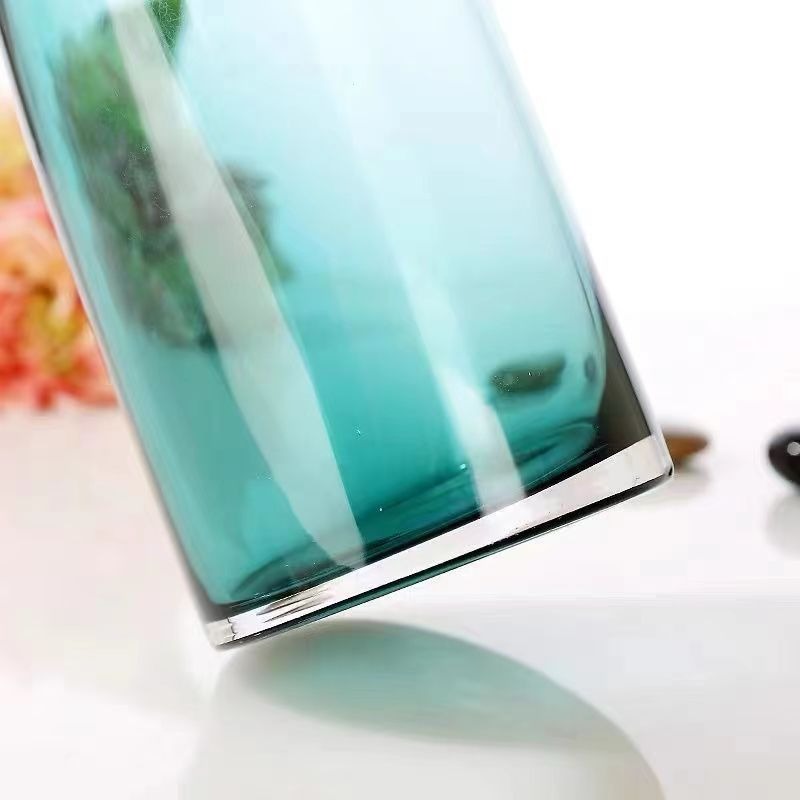 【巨路生活】玻璃花瓶 現代簡約小口玻璃花瓶 水培水養鮮花瓶-細節圖9