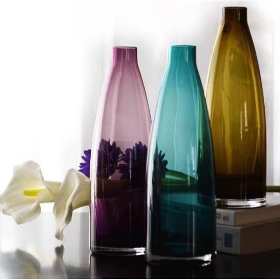 【巨路生活】玻璃花瓶 現代簡約小口玻璃花瓶 水培水養鮮花瓶-細節圖11