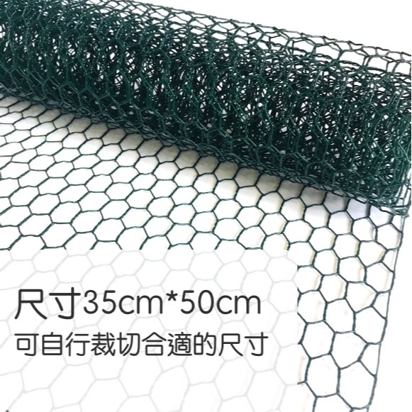 【巨路生活】插花雞網 長50公分 六角鐵絲網 雞籠 工藝綠色塗層-細節圖8