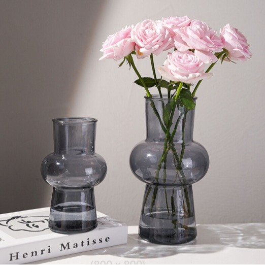 【巨路生活】飛碟造型花瓶 法式復古奶油風花瓶-細節圖2